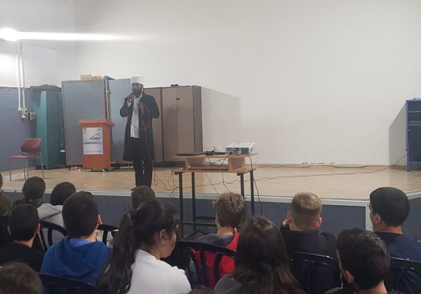 הרצאת קייס מהעדה האתיופית לתלמידי שכבת ז’