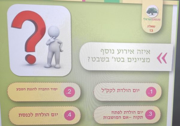 סדר ט”ו בשבט בחטיבת הביניים