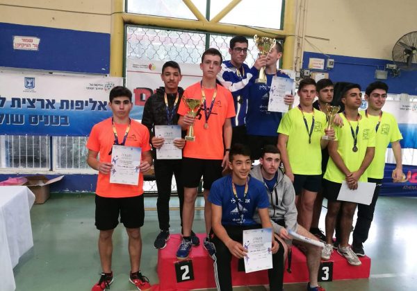 נבחרות טניס שולחן של אורט פסגות באליפות הארצית