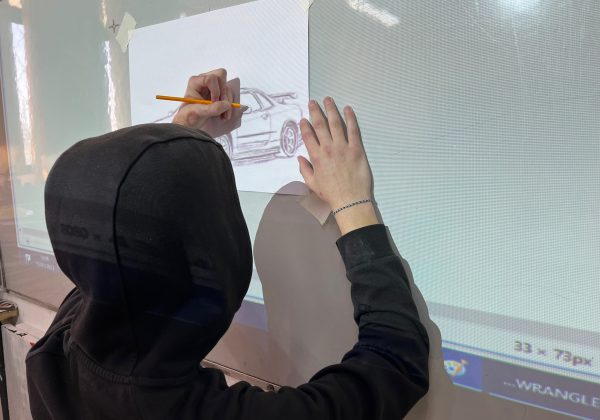 שיעורי אומנות בכיתה ט’8