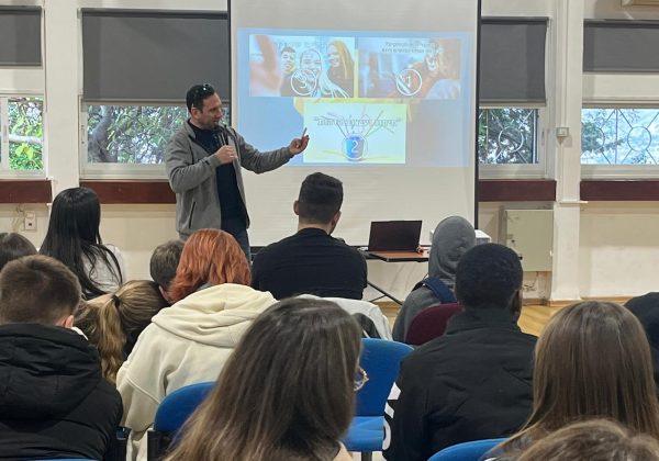 “ובחרת בחיים” הרצאה של איתי מלר לתלמידי ט’