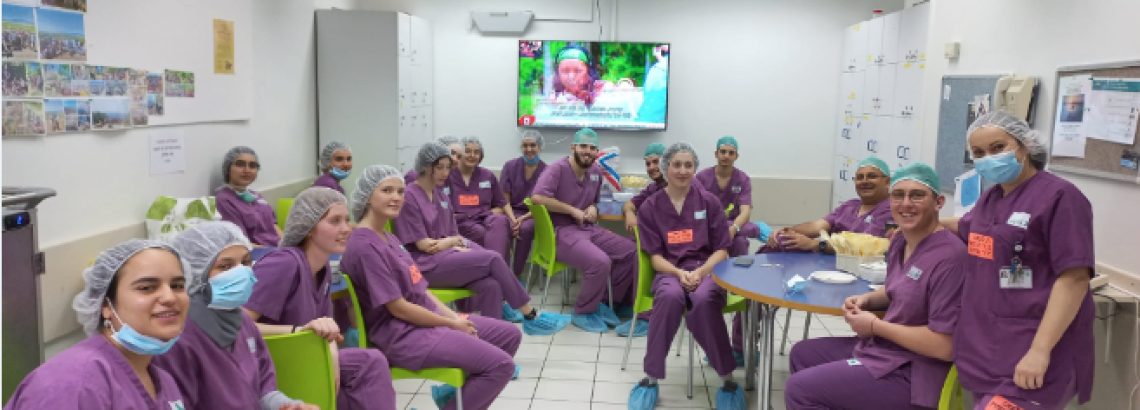 סיור בחדר ניתוח בבית החולים בני ציון